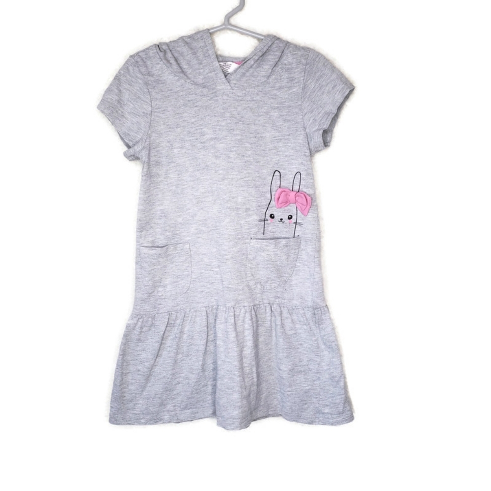H&M | Bunny Hoodie Dress sz 4-6y
